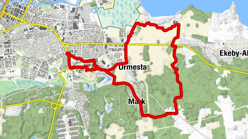 Örebro - Ormesta - Mark - Almby kyrka