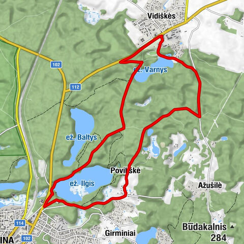 Vidiškės - Poviliškė - Ignalina