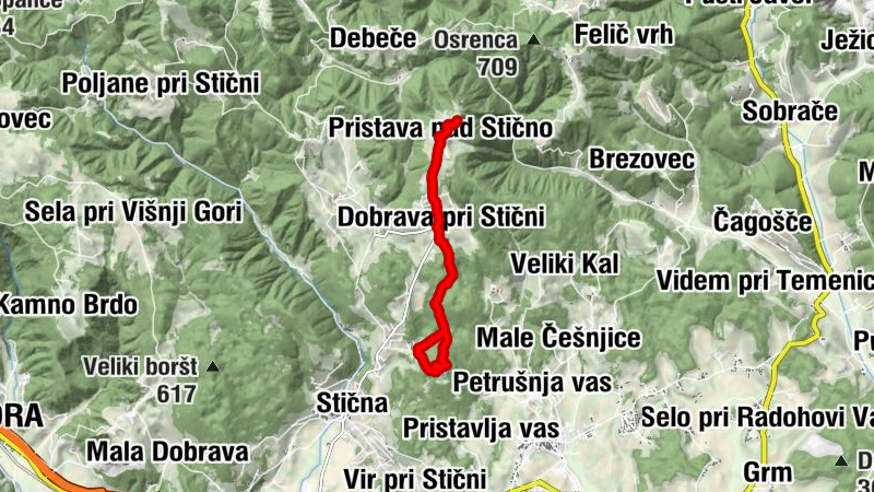 Pristava nad Stično - Gradišče - Sv. Miklavž