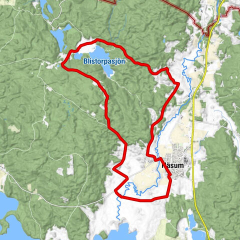 Näsum - Västanåmark - Blistorps kapell - Bromölla kommun