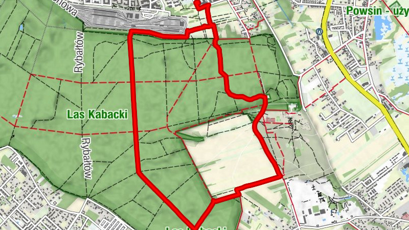 Skarpa Powsińska - Las Kabacki - Kabaty