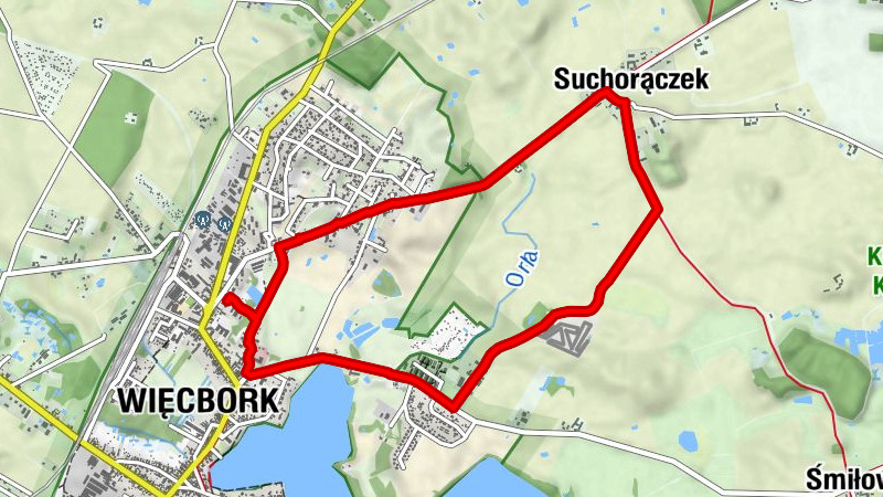 Więcbork - Plebanka - Suchorączek