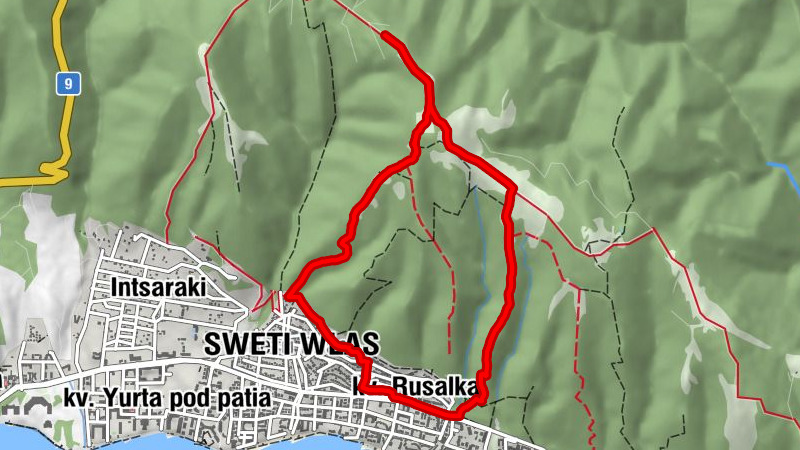 Бургас - Свети Влас - кв. Русалка