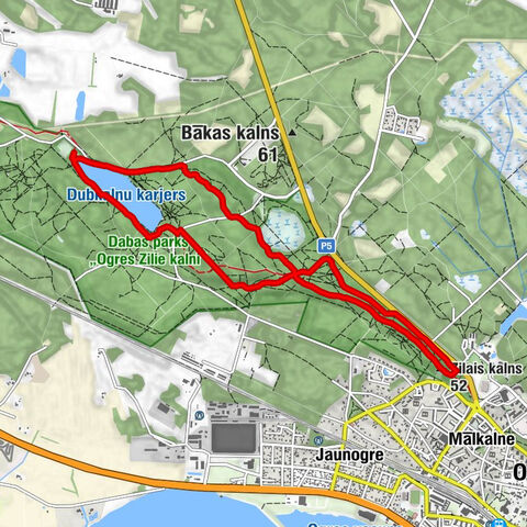 Tīnūžu pagasts - Ogre - Zilais kalns