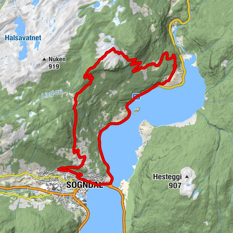 Ølnes - Grushola - Sogndal