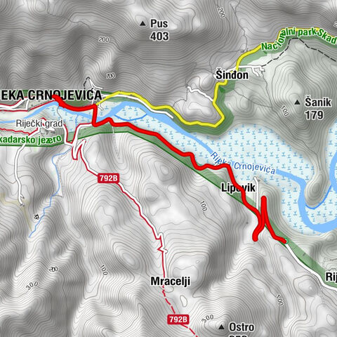 Stari Most - Lipovik - Rijeka Crnojevića