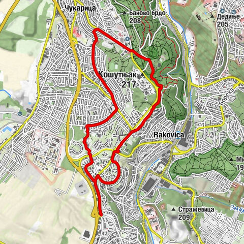 Церак - Цар Лазар - Скојевско насеље - Београд
