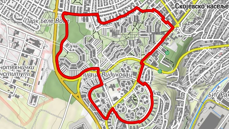 Церак - Церак Виногради - Видиковац 2 - Видиковац 1