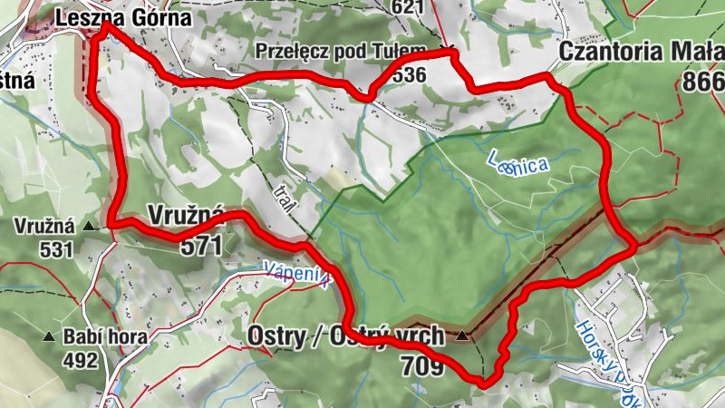 Leszna Górna - Wróżna / Vružná - Vružná - Kościół pw. Świętego Marcina w Lesznej Górnej