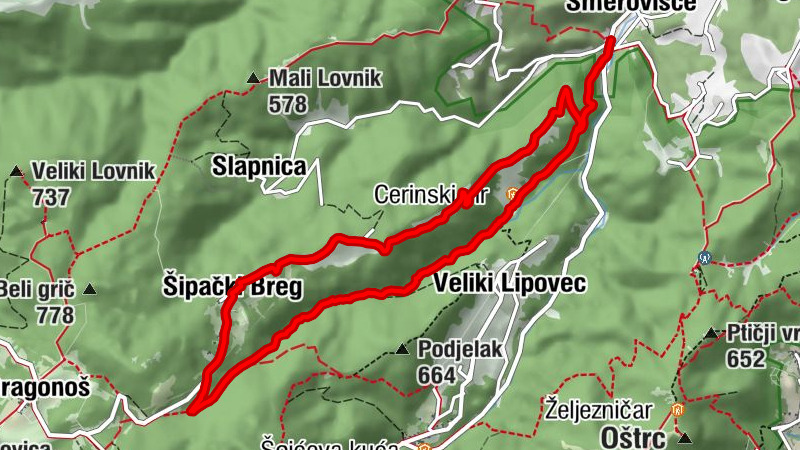 Smerovišće - Izletište Dumić - Cerinski vir - Veliki Lipovec