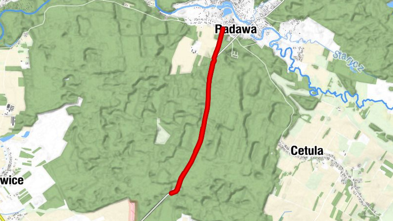 Bór - Radawa - Leśna Polana