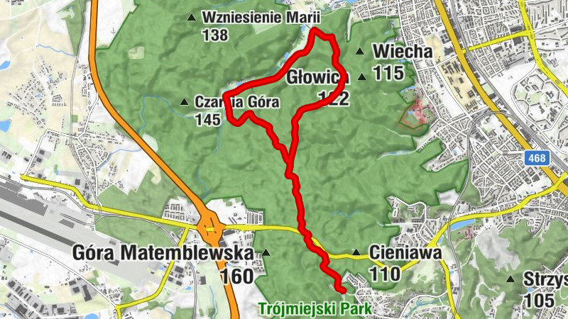 Matemblewo - Dolina Schwabego - Dolina Radości - Kościół pw. Matki Bożej Brzemiennej