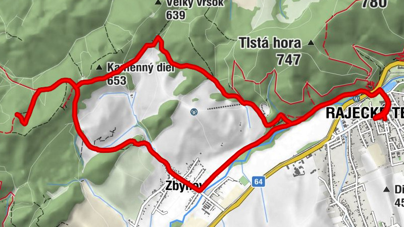 Rajecké Teplice - Pod Úhradom - Zbyňov