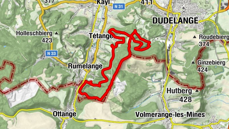 Kayl - Tétange - Dudelange - Rumelange