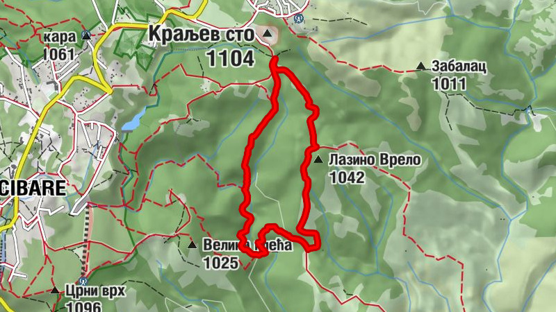 Тометино Поље - Краљева Коса - Лазино Врело - Вражји вир