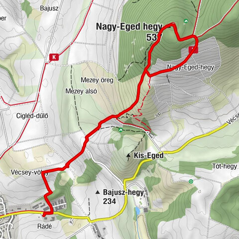 Eger - Nagy-Eged hegy - Dobó István kilátó