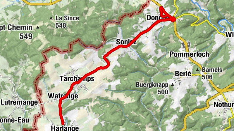 Doncols/Sonlez - Saint-Gangulphe - Nikloskapell - Le Bohey