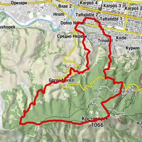 Тафталиџе 2 - Крстовар - Абедиште - Долно Нерези