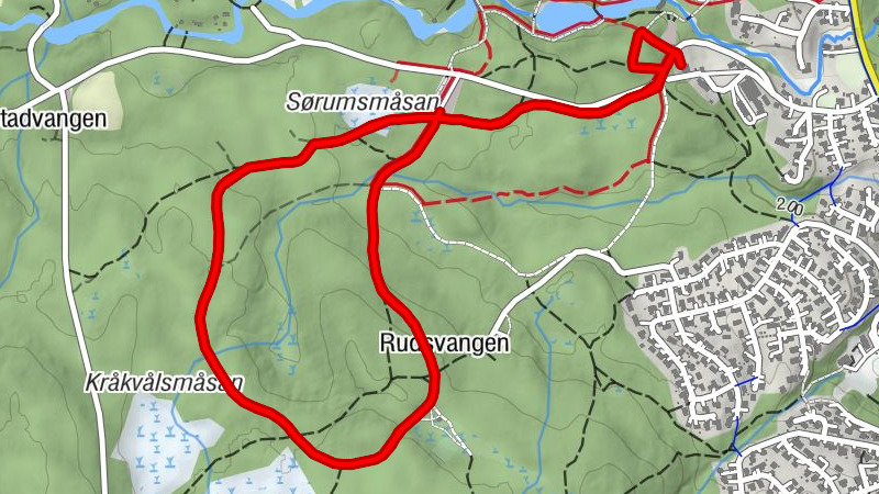 Hungerholt - Horkafossen - Rudsvangen
