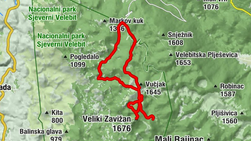 Babić Sića - Dom Zavižan - Kapelica svetog Ante - Veliki Zavižan