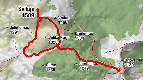 Planinarski dom Orlove stine - Razvala - Svilaja - Lokve