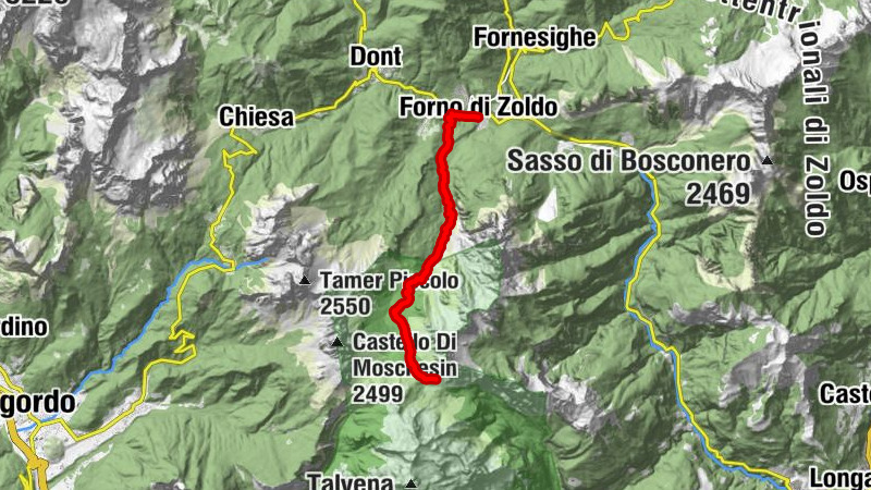 AVDB - Etappe 1: Forno di Zoldo - Rif. Pramperet