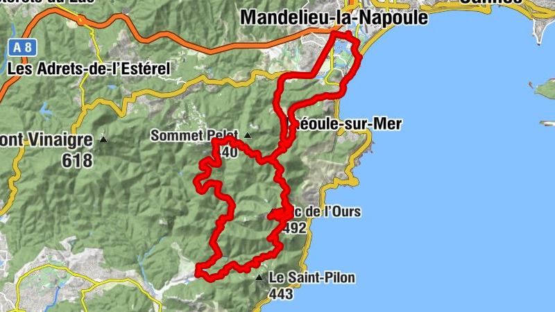 Mandelieu - Pic de l'Ours - Lac d'Ecureil, Mandelieu, Provence-Alpes-Côte d'Azur/Frankreich