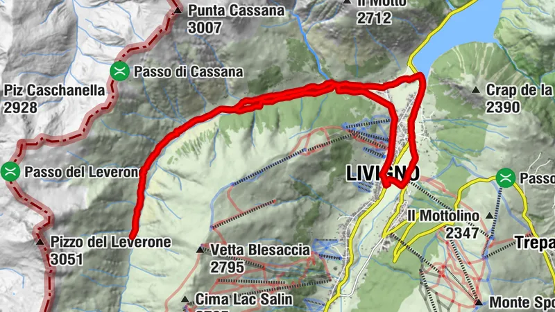 Livigno-Val Federia „Einfache Rundstrecke“