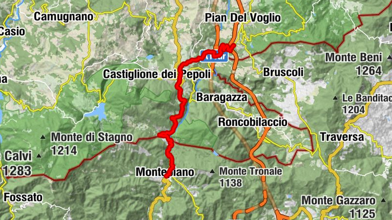 Von Pian del Voglio nach Montepiano #LL2ROM_E065