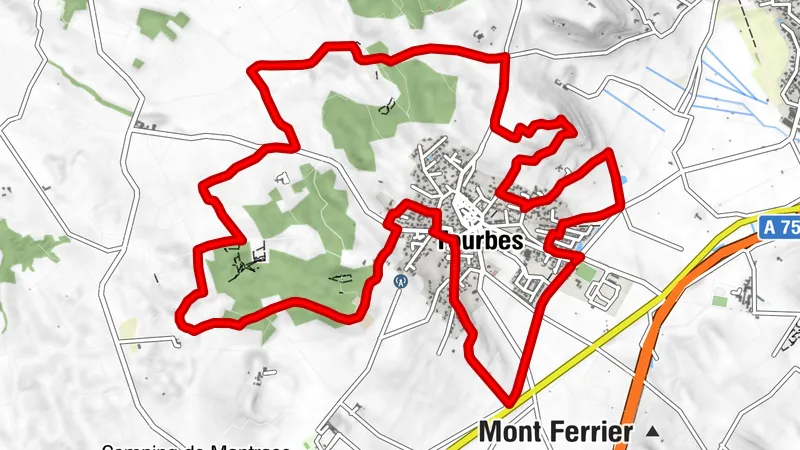 MOUNTAINBIKE-ROUTE 24: LOS CAMINS DE TOURBES - MOUNTAINBIKE/GRAVEL-RAUM CAP D'AGDE MÉDITERRANÉE