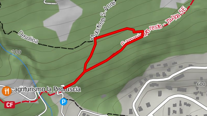 Bosco Co Vivo, einfacher und magischer Weg in Dazio