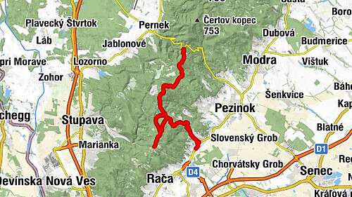 Svätý Jur-Pezinská Baba-Biely Kríž-Svätý Jur