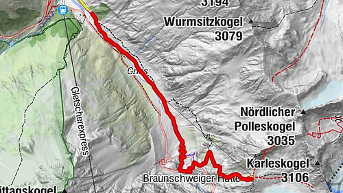 E5 - 4. Etappe: Zams - Braunschweiger Hütte
