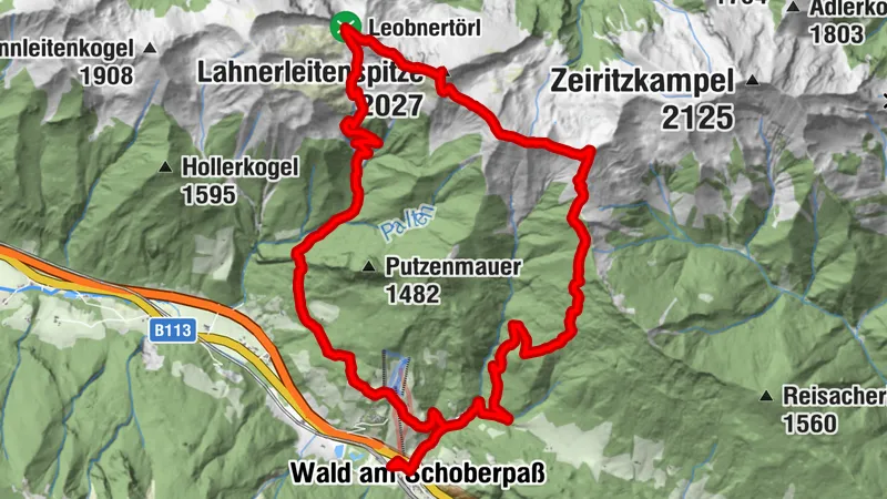 Lahnerleitenspitze von Wald am Schoberpaß