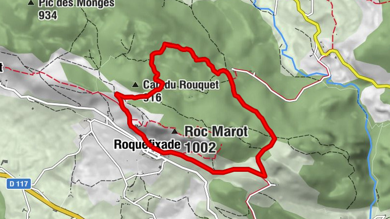 Die Burg Roquefixade über die Fähre