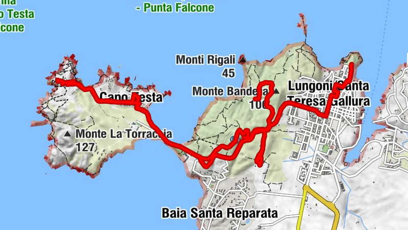 Dalla Torre di Longonsardo a Punta Contessa dal Sito Archeologico Lu Brandali, all'antico Faro di Capo Testa.