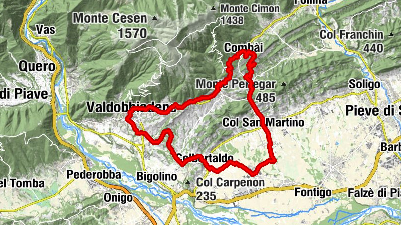 Valdobbiadene a Col San Martino