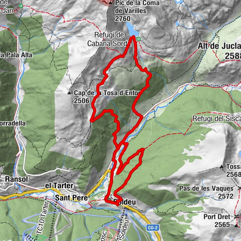 Soldeu - Estany Querol - Estanys Salamandre - Cabana Sorda