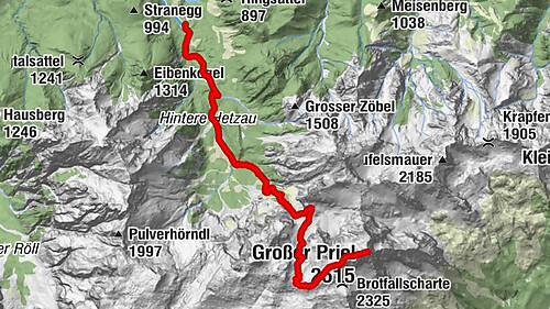 Großer Priel über Welser Hütte