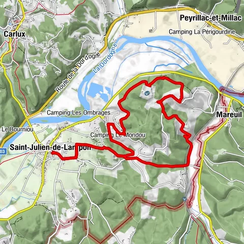 Boucle du Coustal à St Julien de Lampon