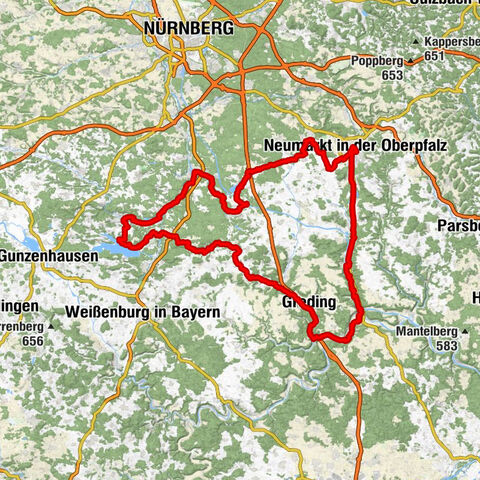 Fränkischer WasserRadweg - Rundtour Ost