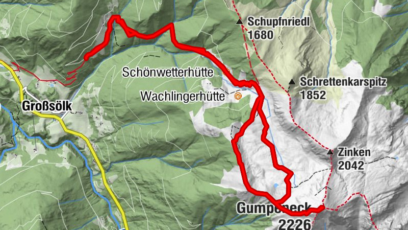 Gumpeneck 2226 m im Sölktal