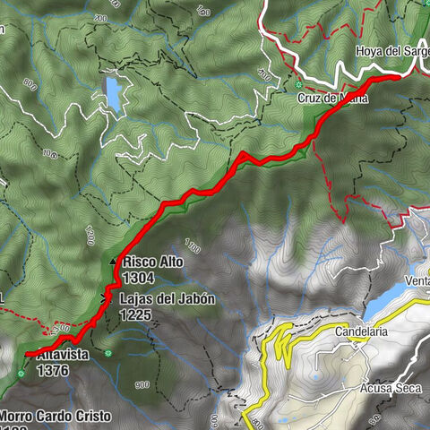 Wanderweg über den Bergkamm der Altavista Gebirgskette - SL 2