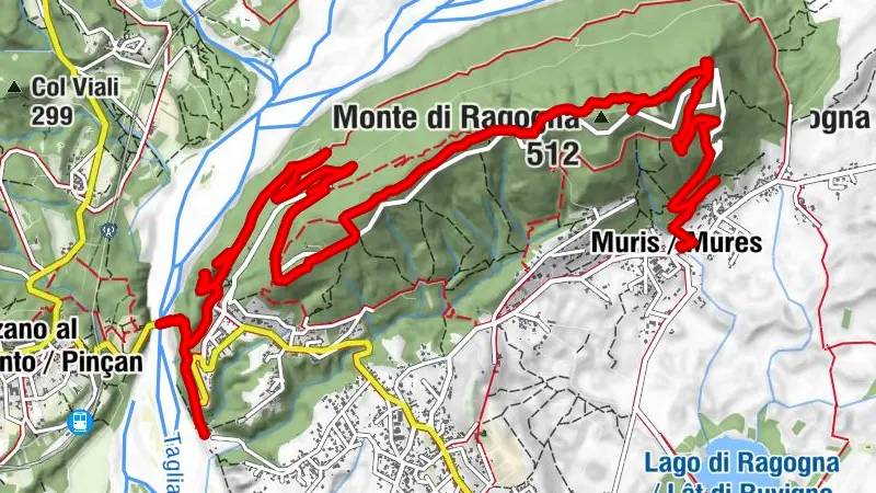 Route des befestigten Komplexes des Monte di Ragogna