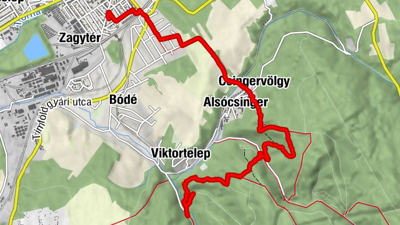 Jókai bánya - Török-tető - Ajka