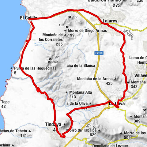El Cotillo, Tindaya, La Oliva, Lajares