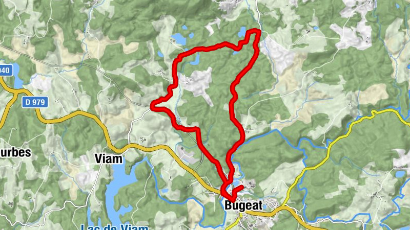 Radrundweg für Familien über die Höhen von Bugeat