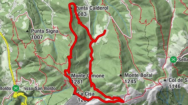 Rundweg Pianezze - Col dei Gai - M.te Cimone - Posa