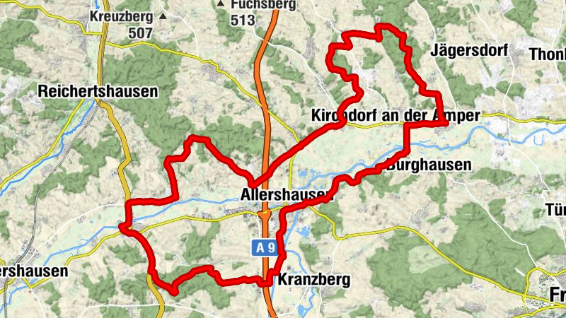 Große MTB Runde Helfenbrunn, Hohenkammer und zurück