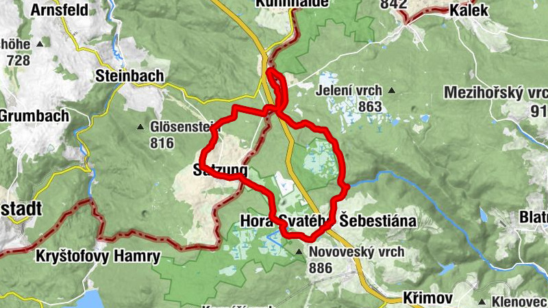 Wo sich das Erzgebirge teilt